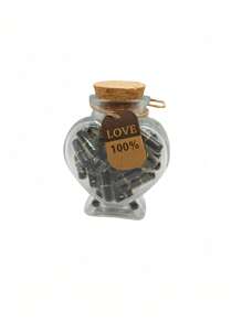 40-100pcs Of Love Letters In Each Glass Bottle. Valens Dav Ove Capsyle Leters Romantic Paper Love Messae Cute Things Gift DlY For Wife Husband Bovfiend Ginfiend Anniversary Birthday Mother's Day Thanksgiving Bay Gift