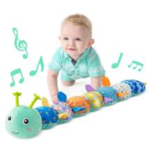 Baby Toys 0-6 Months, Baby Soft Stuffed Animal Toys With Multi Textures,Rattle,Crinkle,Baby Girl Gift, Baby Girl Toys 6 To 12 Months,Infant 3 4 5 7 8 9 Months Old Baby Toys,Caterpillar