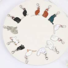 1 件金属猫饰品 DIY 可爱钥匙扣耳机包吊坠耳环手链项链珠宝制作配件礼物 - 彩色 - 查看 1