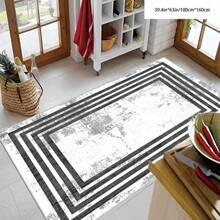 [Crystal Velvet, PVC Bottom, 5mm Thickness] 1pc Bohemian Style Carpet - Waterproof, Anti-Slip, Absorbent, Machine Washable, Soft & Comfortable Mat, Suitable For Kitchen, Living Room, Bedroom, Hallway, Bathroom, Laundry Room - Easy To Clean, Carpet, Home Decor Home Bathroom Decor Bath Rug Outdoor Rug Door Mat