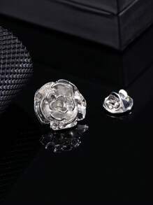 1 件优雅优质玫瑰胸针，男士时尚翻领装饰配饰，适合日常佩戴 - 胸針 - 查看 19