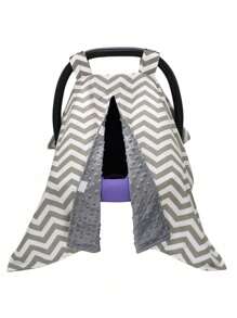 1pc Baby Carrier Sunshade Cover, Dustproof Canopy, Nursing Breastfeeding Blanket, Suitable For All Seasons - White - View 14