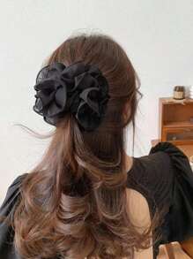 1pc Women's Hair Claws Korean Big Flower Niche Design Grabbing Clip Summer Hair Volume Large Hair Claw Back Of Head Clip Hair Accessories For Women Hair Clips Hair Jaw Clip Hair Clamps Hair Clutch, Beach Accessories, Claw Clip Fall Winter For Vacation Outfits Woman - Multicolor - View 9