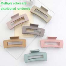 1pc/6pcs/12pcs Matte Square Hair Clips, Random Colors, Suitable For Women's Daily Life, Casual, Party, Commute, Vacation - Hair Styling, Hair Accessories, Elegant & Fashionable Jewelry, Best Choice For New Year, Birthday, Anniversary, Christmas, Valentine's Day Or Graduation Ceremony - Multicolor - View 3