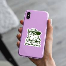 “1 件 3 英寸可移除防水乙烯基创意‘这就是它’有趣的牛仔青蛙美学复古模因贴纸，西部蟾蜍幽默贴花适用于笔记本电脑、平板电脑、手机、笔记本、记事本、书桌、头盔、宿舍装饰、水瓶、热水瓶、冰箱贴纸、文具盒、拉杆包、镜子、手提箱、滑板、工具箱、摩托车、汽车后窗、保险杠贴纸、办公桌、文件夹和 Kindle” - 彩色 - 查看 5