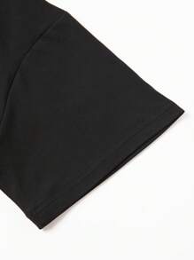 Men's Summer Colorblock T-Shirt, Breathable Comfortable Casual Sports Gym Beach Holiday Round Neck Short Sleeve Top - Light Grey - View 4