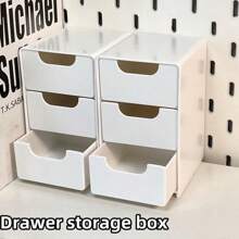 1pc Mini Desk Organizer Box For Beads, Jewelry, Cosmetics And Craft Supplies, Small Drawer Storage For Desk Organization, Suitable For Office, Arts, Crafts, DIY Accessories, Gift For Teenage Girls Back To School