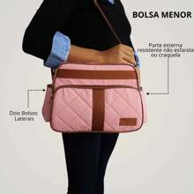 Luxury 2-Piece Maternity Bag Kit For Baby Girl And Boy - 淺粉色 - 查看 3