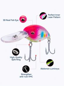 KINGDOM Kingpro OC-62 Big Crankbait Artificial Hard Baits 62mm 21.8g Sinking Floating Trolling Retrieving For Sea Fishing Lures - Multicolor - View 3