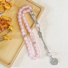 1pc 33pcs Light Yellow Natural Gradient Jade Bracelet, Elegant & Cute For Women Daily Wear