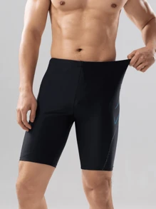 361degree Men's Professional Athletic 5-Inch Swim Trunks, Drawstring Waist, Inbuilt Lining, Side Stripe Print, Quick Dry High Stretch Fabric, Suitable For Vacation, Beach, Spa, Kayaking, Windsurfing, Sailing, Diving, Surfing, Snorkeling, Beach Volleyball, Fitness, Teens And Adults, All Season