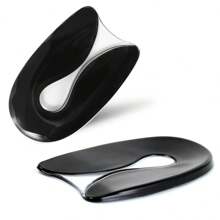 2 双高弹力减震柔软硅胶足跟保护垫，防足跟骨刺缓解足痛缓冲鞋垫，适用于运动鞋和休闲鞋 - 無色 - 查看 12