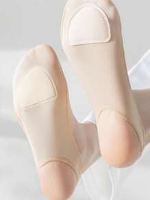 Calcetines de suspensor invisibles, frescos y transpirables para mujer, con diseño de media suela y talón descubierto