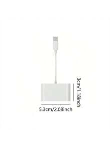 3-in-1 Multifunktions-Typ-C-Kartenleser, kompatibel mit Computern und Smartphones/Micro-SD/USB-Anschluss