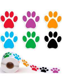 500pcs Cute Panda Paw Stickers, Mini Inspirational Colorful Stickers, 50pcs Cartoon Doodle Reminder Stickers, DIY Labels Decal Stickers For Gift Wrapping, Laptops, IPads, Guitars, Water Bottles, Diaries, Bumpers, Skateboards, Phones