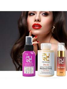 Esencia mágica para el cuidado del cabello PURC, acondicionador perfumado y suavizante, tratamiento de restauración de enlaces de azufre No. 3 para el cabello, cuidado de recuperación suave para el cabello seco, dañado y encrespado, spray protector térmico para cabello permanentado y teñido