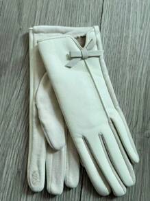 Găng tay mùa đông dày dặn và lót nhiệt cho nữ khi lái xe và đi xe, màn hình cảm ứng, phong cách Hàn Quốc, găng tay ngoài trời ấm áp có trang trí nơ dễ thương cho ngày lễ tình nhân Halloween - Nhiều màu - Xem 10