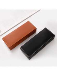 高品质钢笔盒精致 PU 材质笔盒创意商务礼品纪念品笔盒学校办公用品新品 - 彩色 - 查看 2