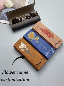 Personalized Custom Sunglasses Case Personalized Leather Sunglasses Case Leather Glasses Case