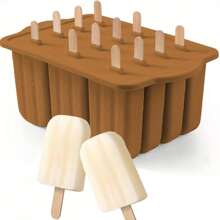 冰棒模具硅胶不含 BPA12 件冰棒托盘适用于冰箱自制冰淇淋冰棒模具 - 彩色 - 查看 7