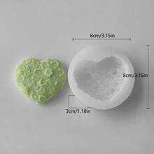 Molde de silicona con formas de corazón y floral, minimalista y de moda para uso casual diario