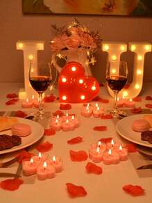 10pcs Valentine's Day Scented Candles For Weddings, Parties And Valentine's Day Confessions