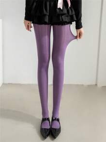 1 szt. Damskie rajstopy Sheer Tights z wycięciem w kształcie serca, wygodne, wyszczuplające, elastyczne, obcisłe legginsy