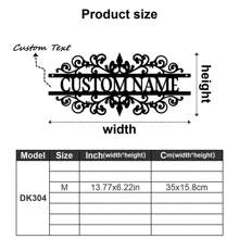 1pc Custom Vintage Metal Doorplate Decorative Art, Rural Street Nameplate Wall Decorations - Personalized Door Numbers And Text - Wall-Mounted Multifunctional Address Signs, House Numbers, Outdoor Address Signs, Farmhouse Door Art,Graphic Print