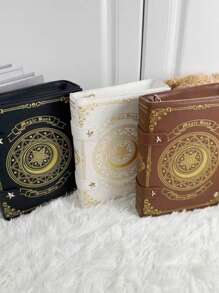 1pc Grimoire Book Shaped PU Leather Shoulder Bag, Y2K Dark Gothic Sweet Style Cross-Body Bag For Women, Suitable For Lolita Dress, Cosplay, Daily, Date, Cute Girls - View 8
