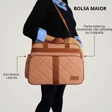 Luxury 2-Piece Maternity Bag Kit For Baby Girl And Boy - Rusty Rose - View 2