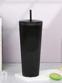 1pc Vertical Pattern Cup 24oz Office Water Cup Family Outdoor Water Cup Light And Portable - Multicolor - View 14