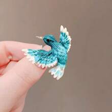 1pc Bird Brooch Pin, Apparel Collar Clips Decoration Suitable For Women Dress, Coat, Sweater Dress Accessories Pin For Clothes Bag Charm Backpack For School Office Accessories Shirts Jacket Jewelry Christmas Halloween Clothes Pin Funny Cute Teacher Gifts Halloween Accessories Teachers Day Costume Accessories Bag Charms - Gold - View 5