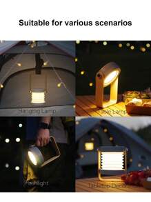 Creative Lantern 3D Night Light USB Outdoor Handheld Light New Endless Dimming Three Level White Light Table Light - Multicolor - View 5