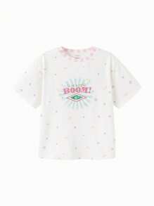 Balabala Kaos Anak Perempuan, Atasan Cepat Kering Musim Panas 2025 - Nada putih - View 4
