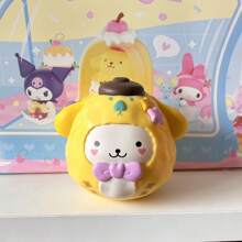 Sanrio 1 pezzo Figura da collezione con pupazzo cieco a tema di piccoli animali della serie Sanrio Tumbles, personaggio di anime carino, sorpresa, resistente alle cadute e indistruttibile, decorazione da tavolo rilassante, regalo carino per vacanze, compleanni o feste [stile casuale inviato]
