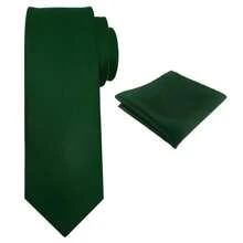 Zweiteiler, Herren Einfarbige Mikrofaser Krawatte und Einstecktuch Kombination, sehr geeignet als Herrengeschenk, passend, Hochzeiten, Bräutigame, Trauzeugen, Dates, Abendessen, Feste und andere Anlässe