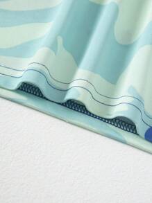 2pcs Boy Sports Outfit, Quick Dry Breathable Mesh Short Sleeve Camo Print T-Shirt And Shorts, Comfortable Loose Fit, Suitable For 4-12 Years Old Child, Suitable For Basketball, Soccer Etc.