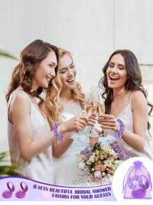 Set regalo per feste di 30/15/3 pezzi in rosa/viola/rosa antico, borsa portaoggetti in organza rosa, accessori per capelli rosa, specchio pieghevole 2 in 1 e spazzola per capelli, set regalo per feste di trucco, set per forniture per feste, pettine ad aria compressa portatile, set regalo per feste di trucco, set regalo per feste da donna