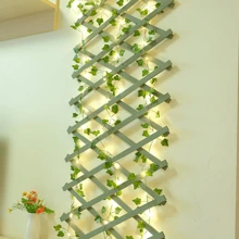 1 Peça 2m/5m/10m Artificial Ivy Garland String Lights, Pendurado Flores Guirlanda Luzes de Fadas para Festa, Quarto, Casamento, Escadas, Corrimão, Varanda, Corredor, Parede, Decoração Interna