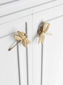 4 piezas de tiradores de gabinete de estilo moderno estadounidense en color dorado, adecuados para gabinetes, cajones, armarios, alacenas, cómodas, estantes para zapatos, hechos de material de cobre puro. Incluye tornillos. - Dorado - Ver 3