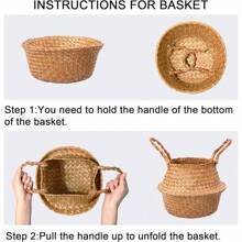 Artificial Plants, 5 Ft  Tree Faux Plants Indoor Outdoor Decor Fake Tree With Woven Seagrass Basket Plants For Home Decor Office Living Room Porch Patio Housewarming - màu xanh lá - Xem 3