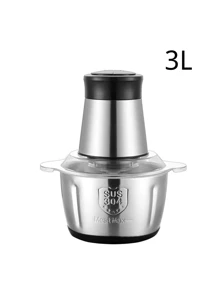 Mini Electric Meat Mincer With Double Blade Stainless Steel Meat Mincer For Kitchen, Vegetables, Onions, Garlic, Salads, Baby Food, Fruits, Nuts