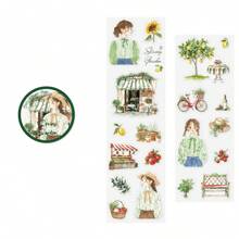 1 Roll, 2m Length, Disposable PET Tape, "Whispers Of A Lady", Suitable As Scrapbooking Underlayer