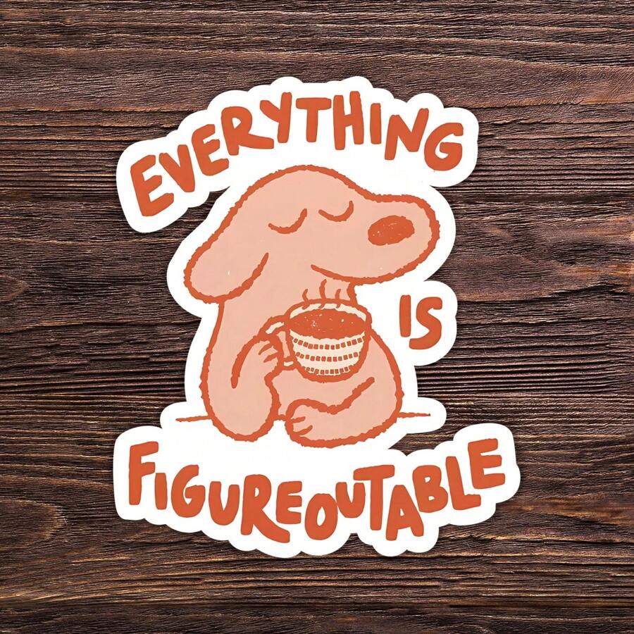 1PC Nhãn dán động lực Everything Is Figureoutable, Nhãn dán khuyến khích yêu bản thân chống chịu thời tiết, Áp dụng cho máy tính, cốc, đàn ghi-ta, ván trượt, đàn piano, ván trượt tuyết, Quà tặng hoàn hảo cho bạn bè, Đồ dùng học tập, Quay lại trường - Nhiều màu - Xem 1