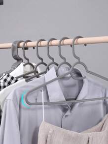 15pcs/10pcs/5pcs Home Ruberized Non-Slip Non-Marking Clothes Hangers With Hooks, Practical For Clothes Drying, Preventing Clothes From Falling
