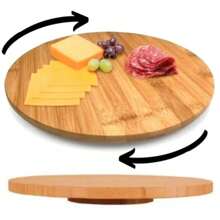 Round Bamboo Turntable 32x32x3cm - 鏽棕色 - 查看 6