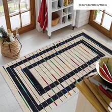 [Crystal Velvet, PVC Bottom, 5mm Thickness] 1pc Bohemian Style Carpet - Waterproof, Anti-Slip, Absorbent, Machine Washable, Soft & Comfortable Mat, Suitable For Kitchen, Living Room, Bedroom, Hallway, Bathroom, Laundry Room - Easy To Clean, Carpet, Home Decor Home Bathroom Decor Bath Rug Outdoor Rug Door Mat