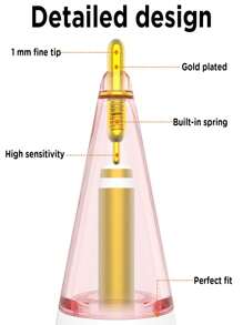 6 Packs Replacement Tips Compatible With Apple Pencil 2nd Generation, Apple Pencil 1st Generation, Apple Pencil Pro & Apple Pencil USB-C Pen Like Nibs - Multicolor - View 2