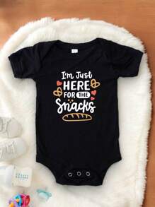 I'm Just Here For The Snacks Baby Bodysuit, Foodie Baby Funny Bodysuits, Snackking Lover Kids Shirt, Birthday Gift For Toddlers, Cute Shirts, Baby Playground Shirts, Coolest Toddler Gift TX-1408