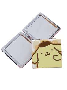 Sanrio Sanrio 1pc Kt Cat Compact Mirror - Dual-Sided, Folding & Portable Keychain Charm Perfect Travel Accessory Or Couples Gift Idea With Cinnamorolls & Pompompurins Characters Adorable My Melodys & Hello Kittys Design ,Gift For Women & Girl,For Handbag Purse Pocket ,For Student Dormitory ,Back To School